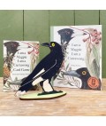 Bridget Farmer | Standing Bird Ornament | Pied Currawong